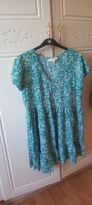 ladies floral dress apricot