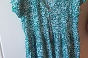 ladies floral dress apricot