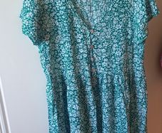 ladies floral dress apricot
