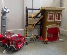 fire station and fire truck