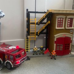 fire station and fire truck