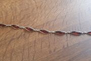 Amber and Silver Bracelet