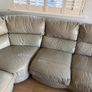 Leather sofa grey Image 3