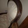 Victorian Style Vintage Balloon Back Upholstered Nursing Chair Image 6