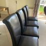 Solid Wood Dining Table + 4 Black Chairs Image 4