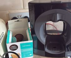 Krups coffee machine and pods