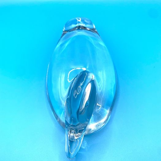 Vintage Villeroy & Boch Glass Mallard Duck Figurine