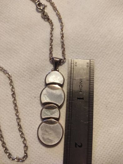 Sterling silver mother of pearl necklace
