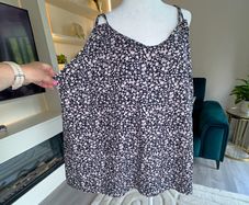 Ladies Thin Strap Vest Top Size 5XL UK 22 / EU 50
