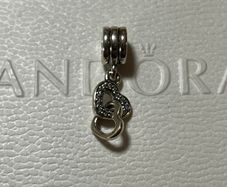 Pandora Interlocking Hearts Dangle Charm-brand new