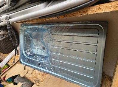 brand-new stainless steel kitchen sink unit