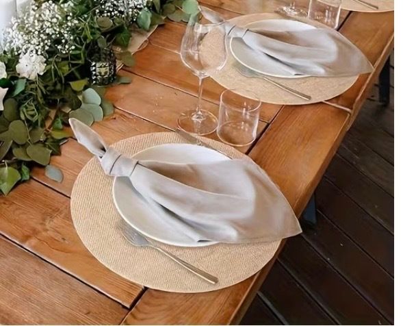 6 Hessian Place Mats