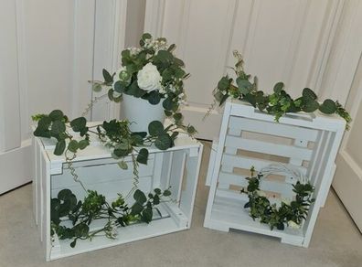 White Wooden Crates for Hire/Rent