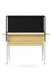 ALPHASON Home Office Desk Oak and White Freemont