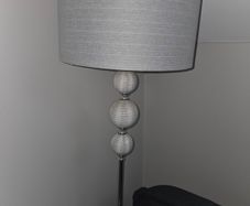 Grey floor lamp