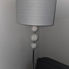Grey floor lamp