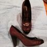 PAVERS   brown with patent toe   size 4 Image 2