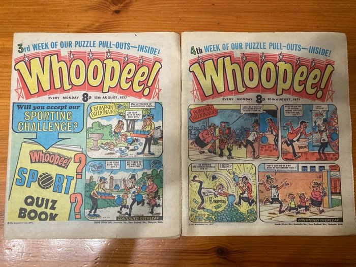 Comics: 'Whoopee!' comics 1977 (15 numbers)