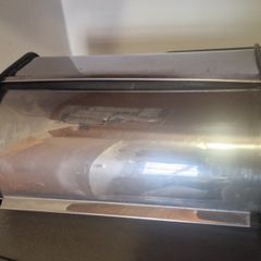 Chrome bread bin