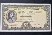 Ireland 1964   5 Pounds Lady Lavery Banknote