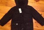 BNWT Dark Grey Fur Lined Coat / Jacket Age 3-4