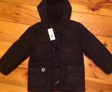 BNWT Dark Grey Fur Lined Coat / Jacket Age 3-4