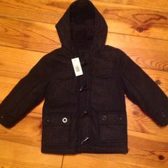 BNWT Dark Grey Fur Lined Coat / Jacket Age 3-4