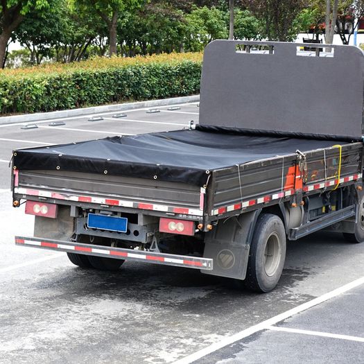 6 x 14ft Heavy Duty Dump Truck Mesh Tarp PVC Coated with Reinforced Stitching and Brass Grommets