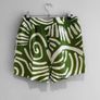 Pre Owned Primark Green & Cream Abstract Print Shorts Image 4