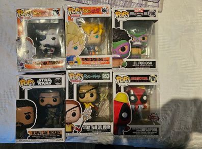 6 x funkos