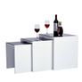 BRAND NEW 3 Set Unit Black Tempered Glass Table Top Side End Image 2