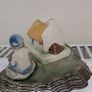 Vintage Shamrock Pottery leprechaun and cottage Image 6