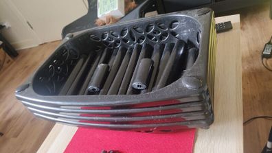 shelving unit black