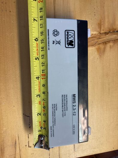 12V. 2.3Ah rechargeable battery, brand new.