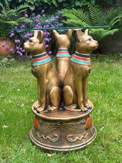 Egyptian bastet side table