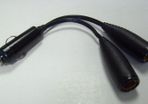 Roadtek YKB02 Std. Plug To 2 Hella Socket Y Adapter Lead