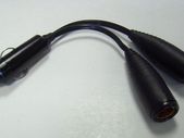 Roadtek YKB02 Std. Plug To 2 Hella Socket Y Adapter Lead