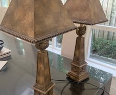 Heavy tall lamps x 2