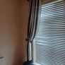 Black Metal Curtain Pole & Tiebacks Image 2