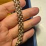Vintage Stamped Sterling Silver Heavy Elaborate Chain and Cat Pendant Image 5