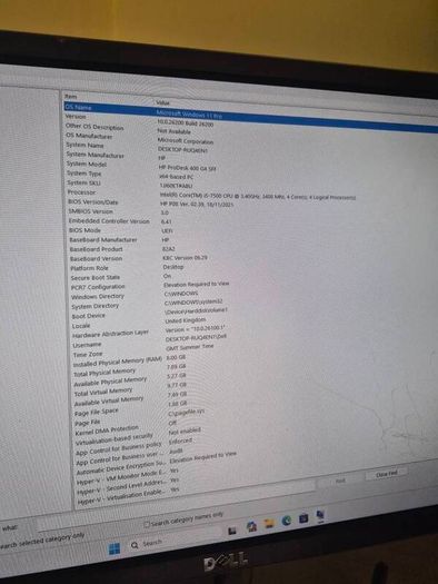 HP Prodesk 400 G4 SFF,i5 7th gen,8gb,128ssd,Windows 11