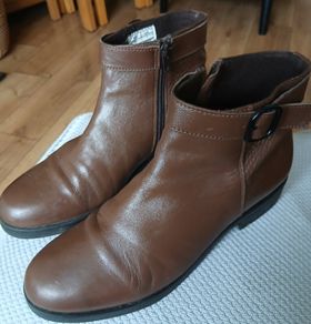 Real Leather Ladies Boots Size 7uk 30 euro