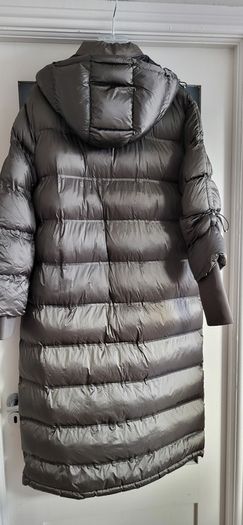 GUESS L.A. khaki full length puffer coat Sz XL (Fit 14-18UK) - Bnwt Rrp 249