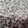 Millennium Leopard Print Satin Blouse Size M Image 5