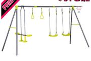 5 IN 1 Kids Garden Swing Set for Backyard, Outdoor Play Equipment, w/ Adjustable Swing Seat (FREE SHIPPING)