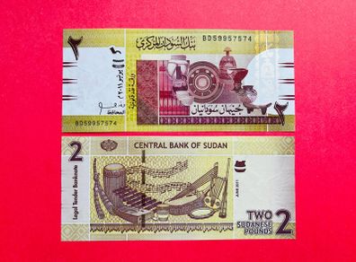 NORTH  SUDAN .  2 Pound. 2011  PICK  71a   ( Uncirculated )