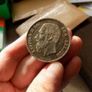 Belgium 1868.5 Francs.Old Dark Tone.90% Silver Crown.Leopold 11. Image 2