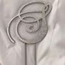 Genuine crystal 'S' Wedding cake topper Image 2