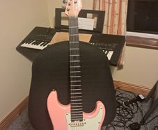 schecter nick johnston sss atomic pink