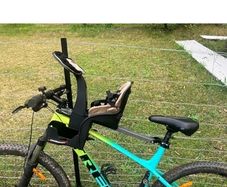 WeeRide Classic Safe Front Mounted Children's Bike Seat Ages 1-4 in Grey